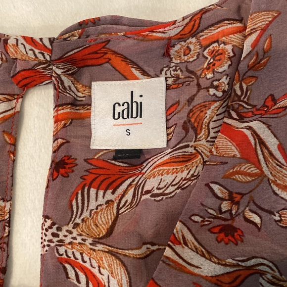 Cabi multi-color Blouse with bows on back - Picture 2 of 4